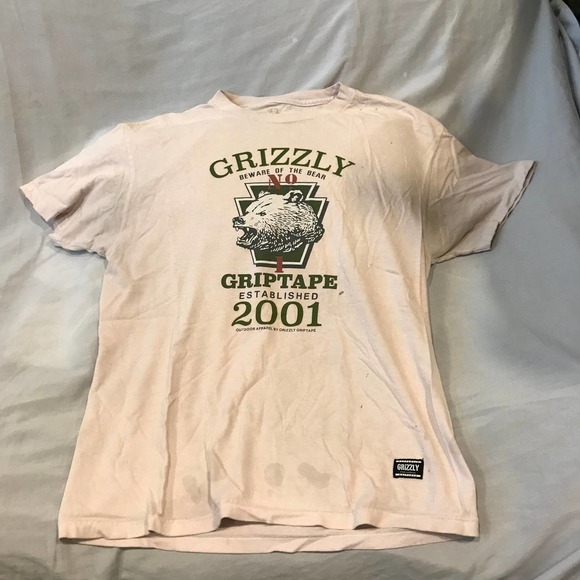 Grizzly Griptape T-Shirt, Men's L - Picture 1 of 5